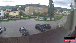 Střed obce Rokytnice nad Jizerou