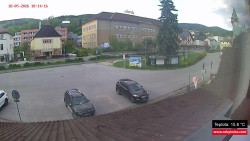 Střed obce Rokytnice nad Jizerou