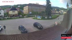 Střed obce Rokytnice nad Jizerou