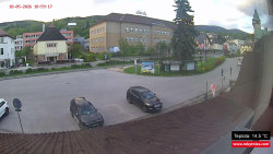 Střed obce Rokytnice nad Jizerou