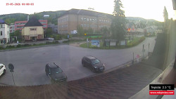 Střed obce Rokytnice nad Jizerou