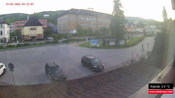 Střed obce Rokytnice nad Jizerou