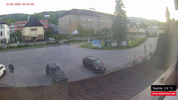 Střed obce Rokytnice nad Jizerou