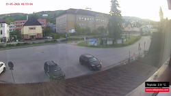 Střed obce Rokytnice nad Jizerou