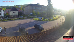 Střed obce Rokytnice nad Jizerou