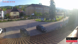 Střed obce Rokytnice nad Jizerou
