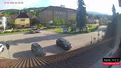 Střed obce Rokytnice nad Jizerou
