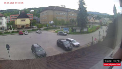 Střed obce Rokytnice nad Jizerou