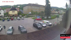 Střed obce Rokytnice nad Jizerou
