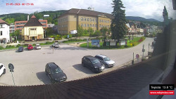 Střed obce Rokytnice nad Jizerou