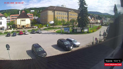 Střed obce Rokytnice nad Jizerou