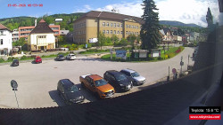 Střed obce Rokytnice nad Jizerou