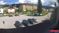 Střed obce Rokytnice nad Jizerou
