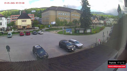 Střed obce Rokytnice nad Jizerou