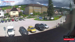 Střed obce Rokytnice nad Jizerou