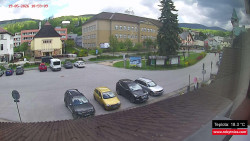 Střed obce Rokytnice nad Jizerou