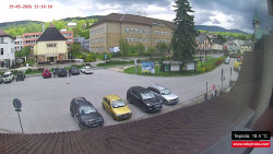 Střed obce Rokytnice nad Jizerou