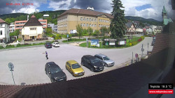 Střed obce Rokytnice nad Jizerou