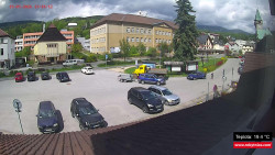 Střed obce Rokytnice nad Jizerou