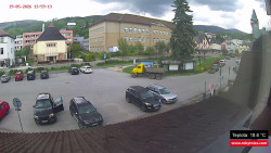 Střed obce Rokytnice nad Jizerou