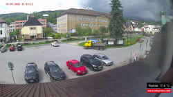 Střed obce Rokytnice nad Jizerou