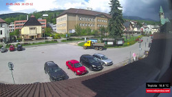 Střed obce Rokytnice nad Jizerou