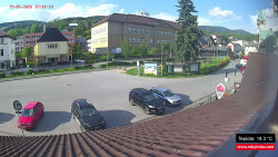 Střed obce Rokytnice nad Jizerou