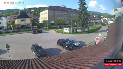 Střed obce Rokytnice nad Jizerou