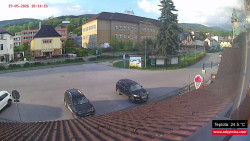 Střed obce Rokytnice nad Jizerou