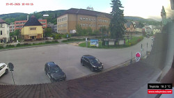 Střed obce Rokytnice nad Jizerou