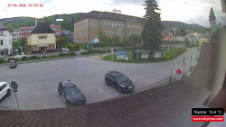 Střed obce Rokytnice nad Jizerou