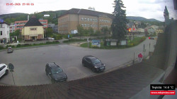 Střed obce Rokytnice nad Jizerou
