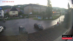 Střed obce Rokytnice nad Jizerou