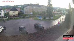 Střed obce Rokytnice nad Jizerou