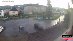 Střed obce Rokytnice nad Jizerou
