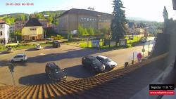 Střed obce Rokytnice nad Jizerou