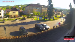 Střed obce Rokytnice nad Jizerou