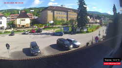 Střed obce Rokytnice nad Jizerou