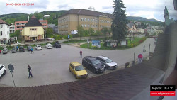 Střed obce Rokytnice nad Jizerou