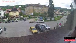 Střed obce Rokytnice nad Jizerou