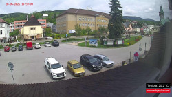 Střed obce Rokytnice nad Jizerou