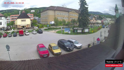 Střed obce Rokytnice nad Jizerou