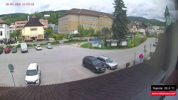 Střed obce Rokytnice nad Jizerou