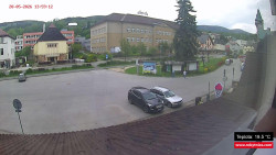 Střed obce Rokytnice nad Jizerou