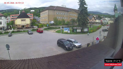 Střed obce Rokytnice nad Jizerou