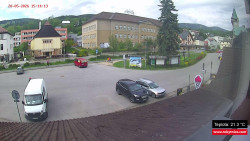 Střed obce Rokytnice nad Jizerou