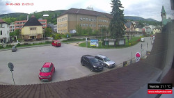 Střed obce Rokytnice nad Jizerou