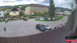 Střed obce Rokytnice nad Jizerou