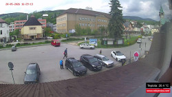 Střed obce Rokytnice nad Jizerou
