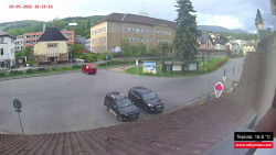 Střed obce Rokytnice nad Jizerou